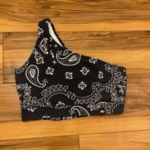 Booty by Brabants one shoulder bandana top